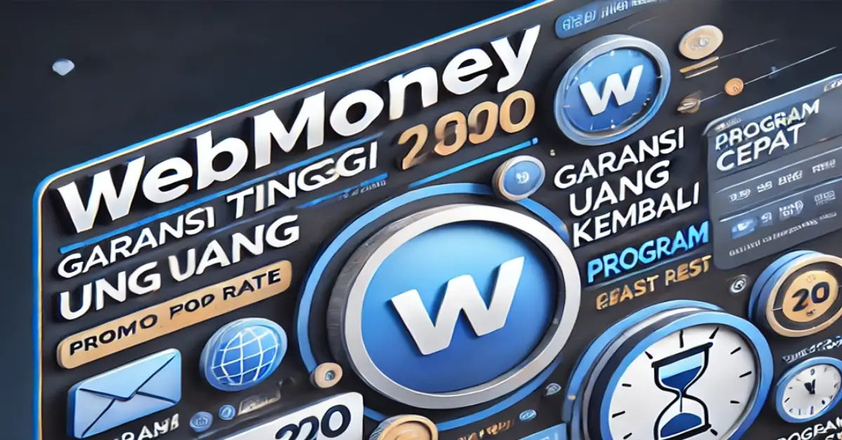 Promosi layanan konversi Webmoney ke Rupiah di MChanger dengan promo rate tinggi, proses cepat, garansi uang kembali, dan program Cepat Kilat.