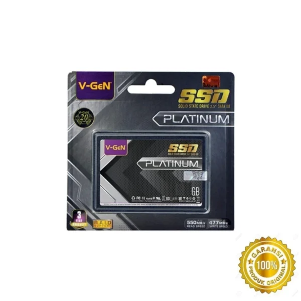 SSD V-GEN PLATINUM 128GB SATA III 2.5" GARANSI 3 TAHUN
